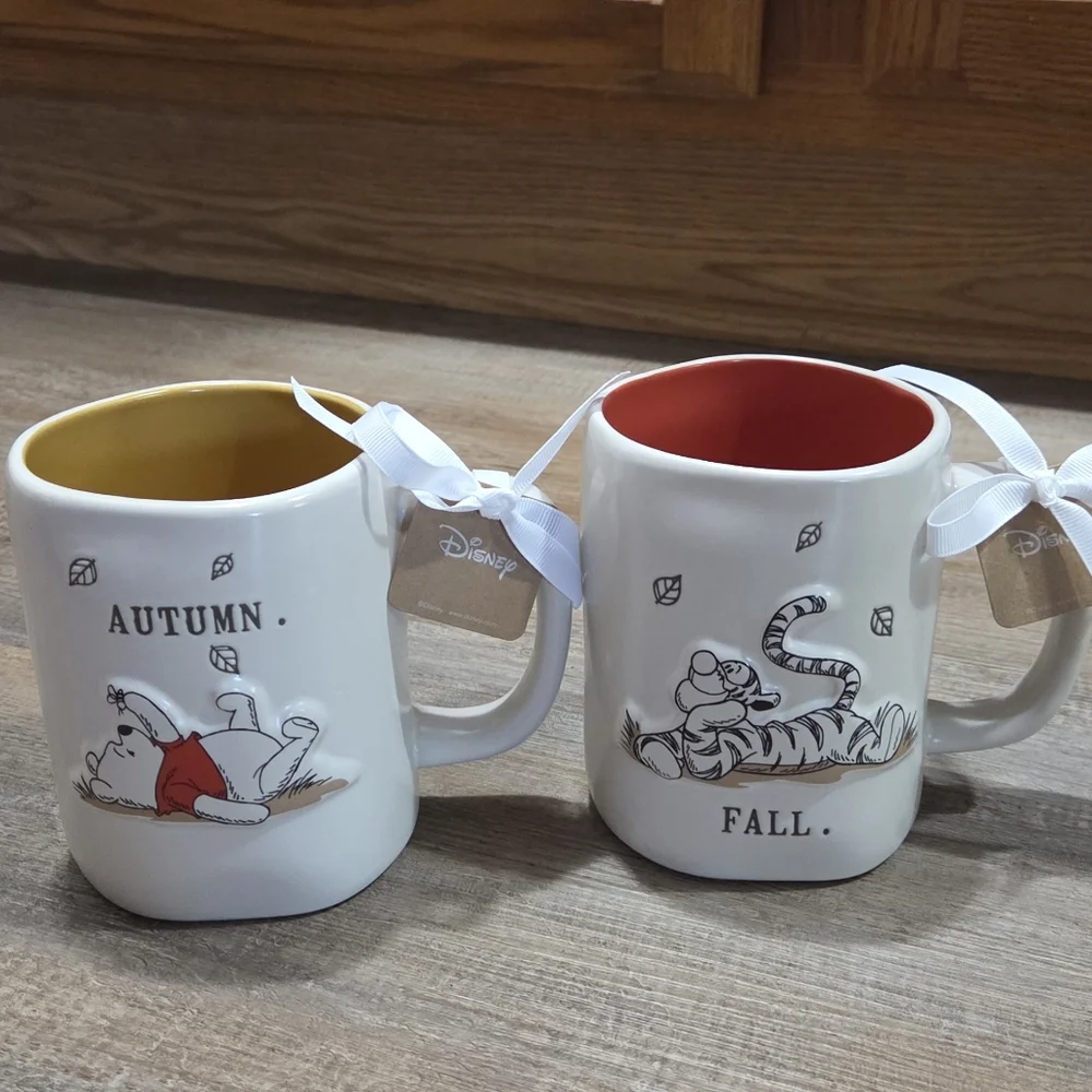 Rae Dunn Winnie The Pooh Autumn And Fall Tigger Mug Set - Picture 2 of 3